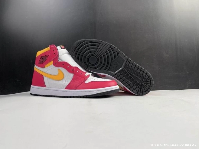 Official Maikesneakers High 1 Air Jordan Red 555088-603 Fusion OGLight 0713